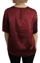 Load image into Gallery viewer, Dolce & Gabbana Elegant Silk Bordeaux Blouse