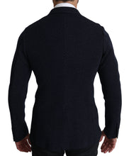 Load image into Gallery viewer, Dolce & Gabbana Elegant Dark Blue Dotted Slim-Fit Blazer