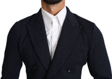 Load image into Gallery viewer, Dolce & Gabbana Elegant Dark Blue Dotted Slim-Fit Blazer