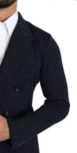 Load image into Gallery viewer, Dolce & Gabbana Elegant Dark Blue Dotted Slim-Fit Blazer