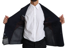 Load image into Gallery viewer, Dolce & Gabbana Elegant Dark Blue Dotted Slim-Fit Blazer