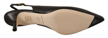 Load image into Gallery viewer, Dolce & Gabbana Elegant Black Leather Slingbacks Heels