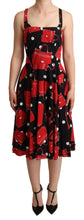 Load image into Gallery viewer, Dolce & Gabbana Sicilian Bag Print Sleeveless Midi Dress