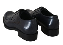 Load image into Gallery viewer, Dolce & Gabbana Elegant Blue Leather Derby Dress Shoes