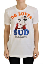 Load image into Gallery viewer, Dolce & Gabbana Elegant White Crew Neck Tee with Colorful Print