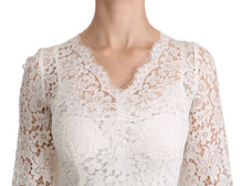 Load image into Gallery viewer, Dolce & Gabbana Elegant Floral Lace V-Neck Mini Dress