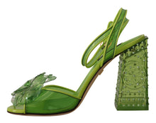 Load image into Gallery viewer, Dolce & Gabbana Enchanting Green Crystal Embellished Sandals