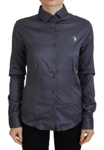 Load image into Gallery viewer, Ralph Lauren Elegant Gray Long Sleeve Polo Top