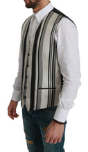 Load image into Gallery viewer, Dolce & Gabbana Stripe Cotton Silk Dress Vest