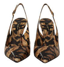 Load image into Gallery viewer, Dolce & Gabbana Tiger Pattern Slingback Heels Pumps