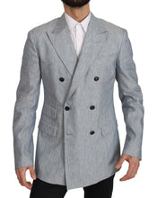 Load image into Gallery viewer, Dolce & Gabbana Elegant Light Blue Double Breasted Blazer