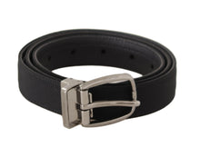 Load image into Gallery viewer, Dolce & Gabbana Elegant Black Leather Designer Belt