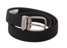 Load image into Gallery viewer, Dolce & Gabbana Elegant Black Leather Designer Belt