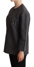 Load image into Gallery viewer, Dolce & Gabbana Chic Gray Embroidered Cotton Sweater