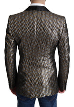 Load image into Gallery viewer, Dolce & Gabbana Multicolor Metallic Jacquard Polyester Blazer Jacket