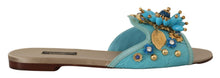 Load image into Gallery viewer, Dolce & Gabbana Exquisite Crystal-Embellished Exotic Leather Sandals