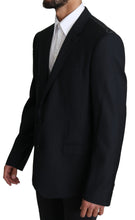 Load image into Gallery viewer, Dolce & Gabbana Elegant Blue Patterned Martini Formal Blazer