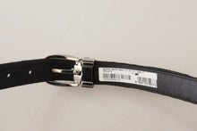 Load image into Gallery viewer, Dolce & Gabbana Elegant Velvet Designer Belt with Logo Engraved Buckle