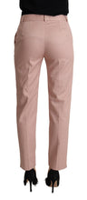 Load image into Gallery viewer, Dolce & Gabbana Elegant Pink Tapered Pants for Sophisticated Style