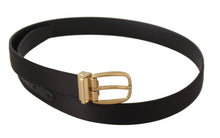 Load image into Gallery viewer, Dolce & Gabbana Elegant Silk Leather Buckle Belt