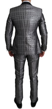 Load image into Gallery viewer, Dolce & Gabbana Elegant Silver Patterned Men's Suit