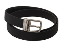 Load image into Gallery viewer, Dolce & Gabbana Elegant Black Leather Belt with Metal Buckle
