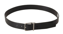 Load image into Gallery viewer, Dolce & Gabbana Elegant Black Leather Belt with Metal Buckle