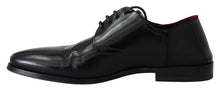 Load image into Gallery viewer, Dolce & Gabbana Black Leather Lace Up Men Dress Derby Shoes