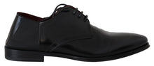 Load image into Gallery viewer, Dolce & Gabbana Black Leather Lace Up Men Dress Derby Shoes