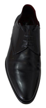 Load image into Gallery viewer, Dolce & Gabbana Black Leather Lace Up Men Dress Derby Shoes