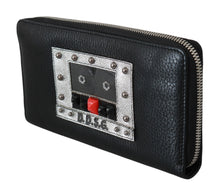 Load image into Gallery viewer, Dolce & Gabbana Elegant Black Leather Zip Continental Wallet