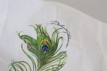 Load image into Gallery viewer, Dolce & Gabbana Elegant White Peacock Feather Dress Shirt