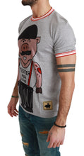 Load image into Gallery viewer, Dolce & Gabbana Chic Gray Cotton T-Shirt with Year of the Pig Motive