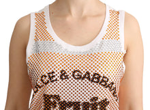 Load image into Gallery viewer, Dolce & Gabbana Crystal Embellished Sleeveless Cotton Top