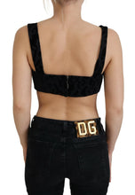 Load image into Gallery viewer, Dolce & Gabbana Elegant Black Cotton Blend Bustier Corset Top