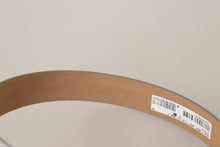 Load image into Gallery viewer, Dolce & Gabbana Engraved Silver-Toned Leather Belt