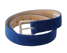 Load image into Gallery viewer, Dolce & Gabbana Elegant Velvet Metal-Logo Belt