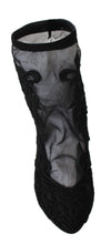 Load image into Gallery viewer, Dolce & Gabbana Embroidered Floral Stiletto Socks Booties