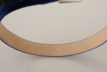 Load image into Gallery viewer, Dolce & Gabbana Elegant Velvet Metal-Logo Belt
