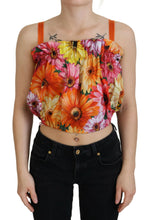 Load image into Gallery viewer, Dolce & Gabbana Floral Elegance Sleeveless Cropped Top