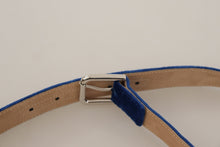 Load image into Gallery viewer, Dolce & Gabbana Elegant Velvet Metal-Logo Belt