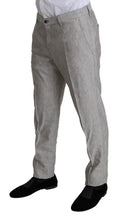 Load image into Gallery viewer, Dolce & Gabbana Elegant Slim Fit Gray Linen-Silk Suit