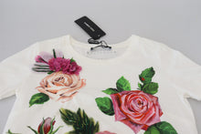 Load image into Gallery viewer, Dolce & Gabbana Elegant Multicolor Rose Print Cotton Tee