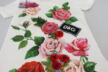 Load image into Gallery viewer, Dolce & Gabbana Elegant Multicolor Rose Print Cotton Tee