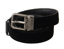Load image into Gallery viewer, Dolce & Gabbana Elegant Black Cotton-Leather D&G Belt
