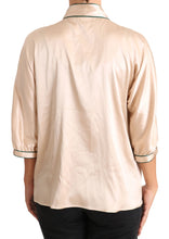 Load image into Gallery viewer, Dolce & Gabbana Elegant Beige Silk Blend Blouse Top
