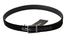 Load image into Gallery viewer, Dolce & Gabbana Elegant Black Cotton-Leather D&G Belt