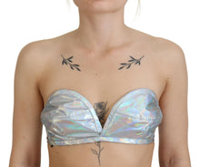 Load image into Gallery viewer, Dolce & Gabbana Silver Shimmer Bustier Top