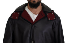 Load image into Gallery viewer, Dolce & Gabbana Elegant Hooded Parka Coat in Black and Bordeaux