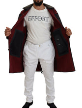 Load image into Gallery viewer, Dolce & Gabbana Elegant Hooded Parka Coat in Black and Bordeaux